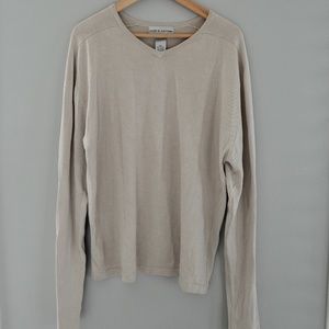 Croft & Barrow Women's Oversized Tan Silk Sweater